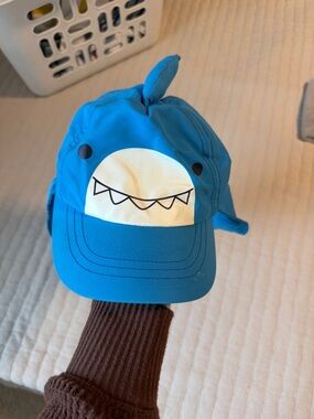 Blue Shark Kids Sun Hat